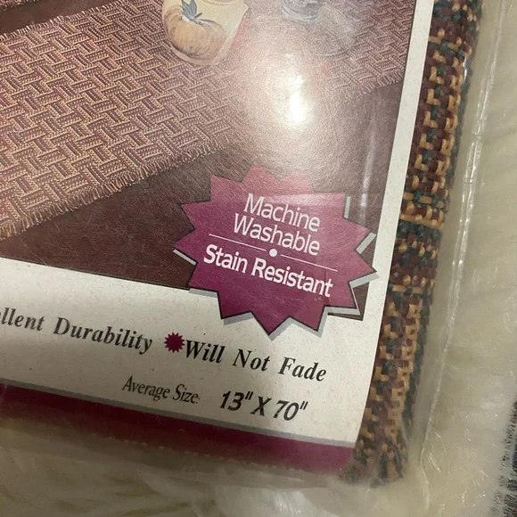 Jacquard table runners bundle of 2 13”x70” - Picture 7 of 7